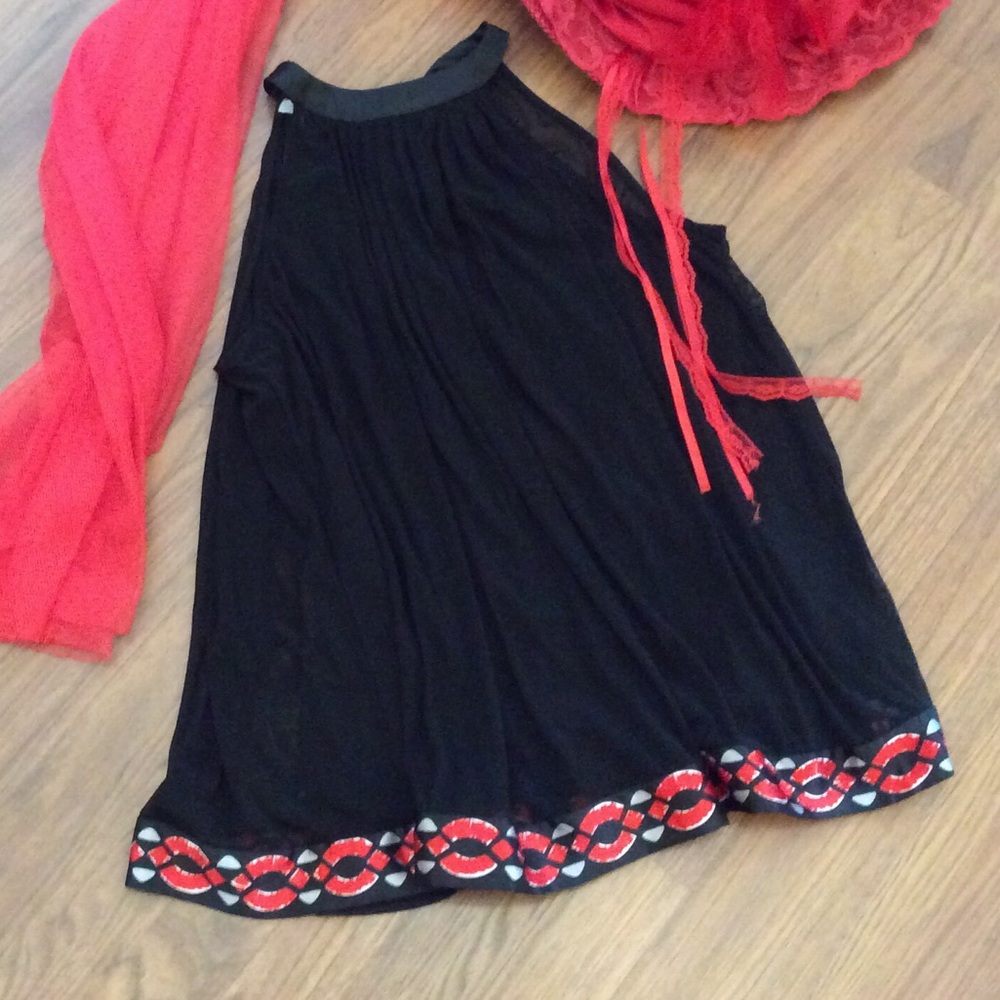 I.C.E. Swing top with sheer overlay.  Vintage